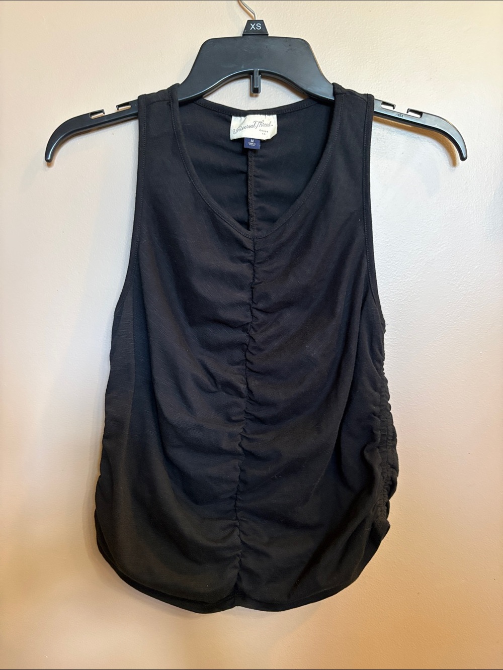 Universal Thread Black Ruched Tank top size medium women’s juniors